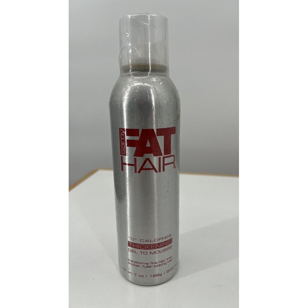 RARE Samy Fat Hair "0" Calories Thickening Gel to Mousse‎ 7 oz Sealed